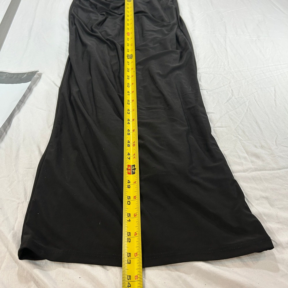 Fashion Nova Deep Down Sleeveless Hooded Maxi Dress Black D9033SL XS NWT - Picture 10 of 15